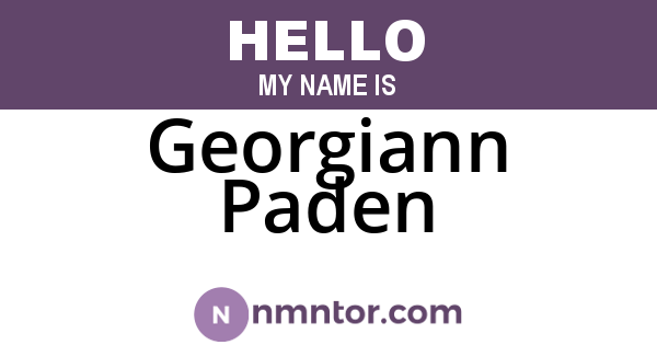 Georgiann Paden