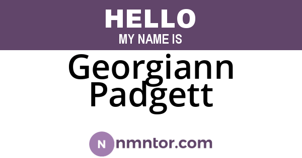 Georgiann Padgett
