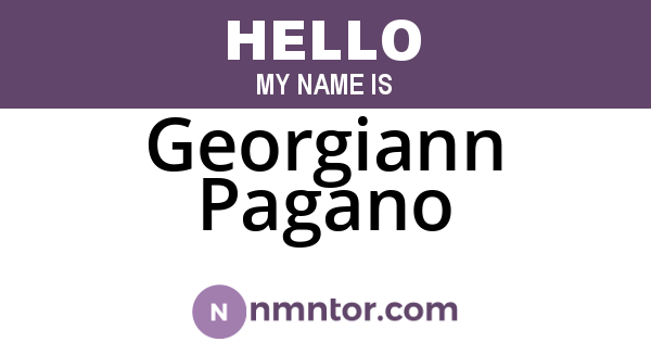 Georgiann Pagano