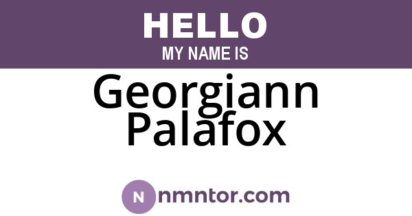 Georgiann Palafox