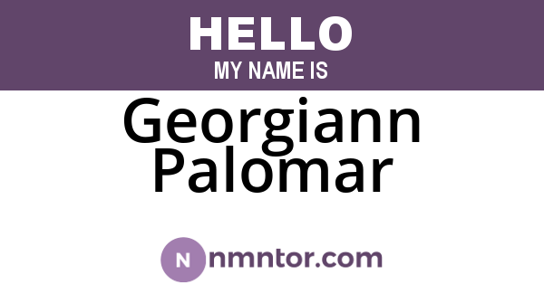 Georgiann Palomar