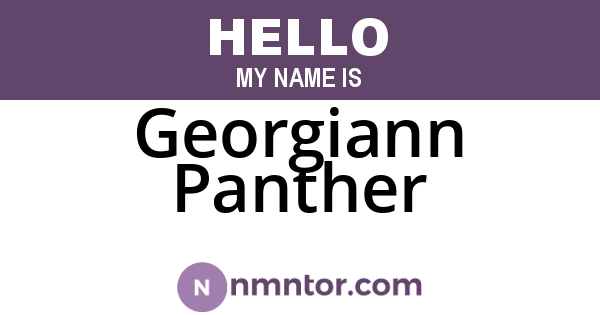 Georgiann Panther