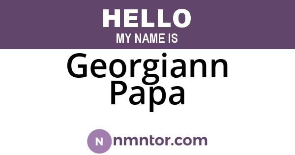 Georgiann Papa