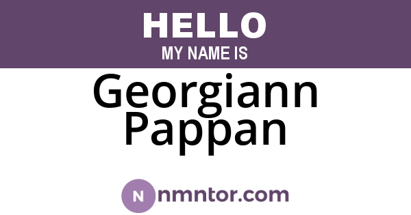 Georgiann Pappan