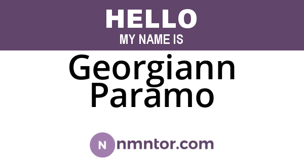 Georgiann Paramo