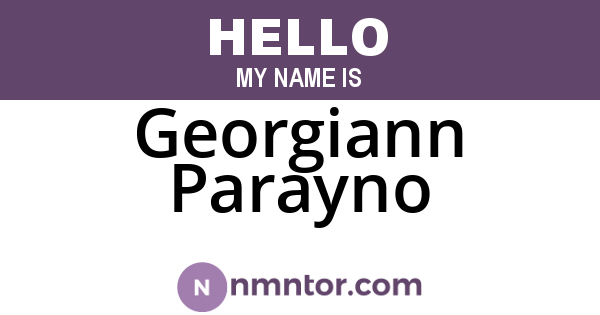 Georgiann Parayno