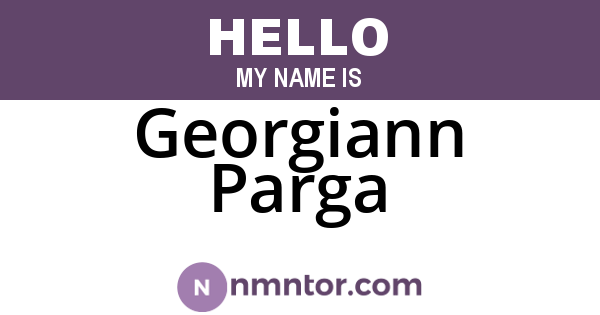 Georgiann Parga