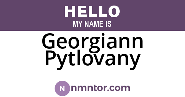 Georgiann Pytlovany