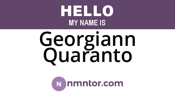 Georgiann Quaranto