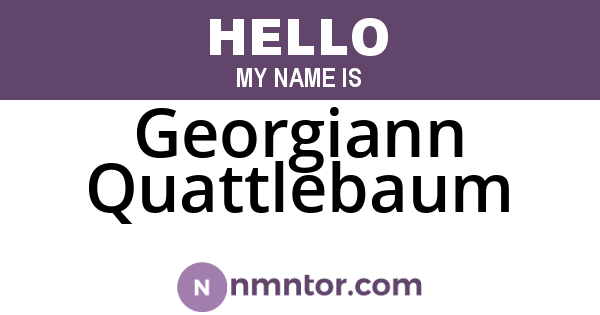Georgiann Quattlebaum