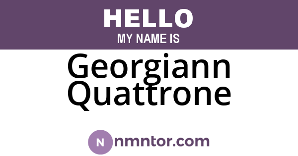 Georgiann Quattrone
