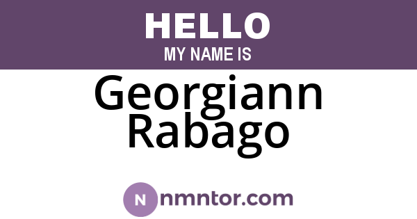Georgiann Rabago