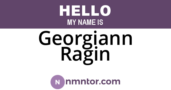 Georgiann Ragin