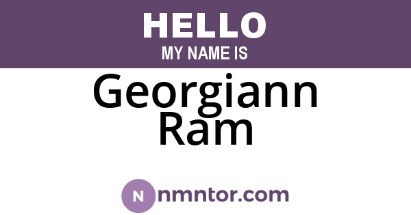 Georgiann Ram