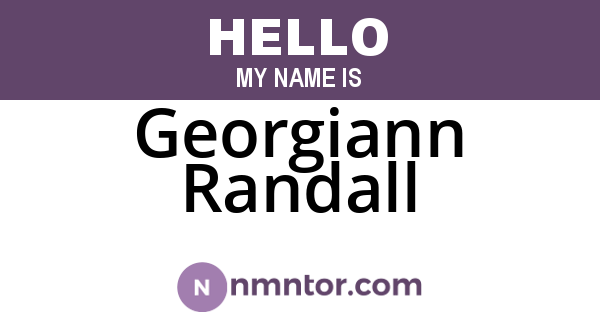 Georgiann Randall