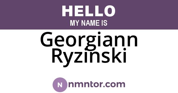 Georgiann Ryzinski