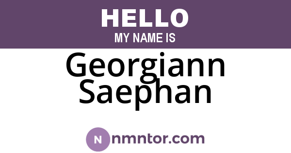 Georgiann Saephan