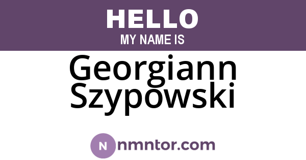 Georgiann Szypowski