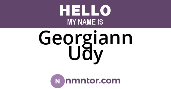 Georgiann Udy