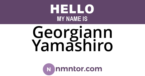 Georgiann Yamashiro