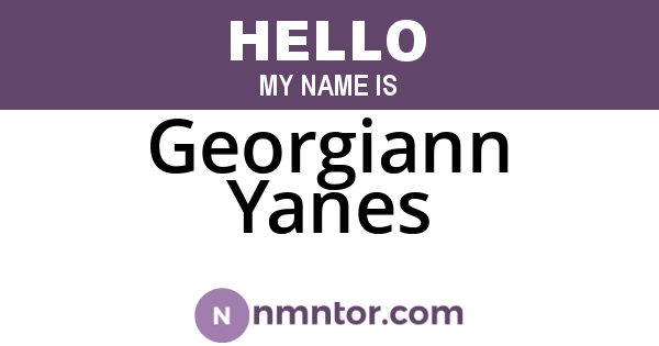 Georgiann Yanes