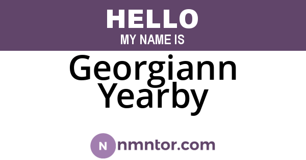 Georgiann Yearby