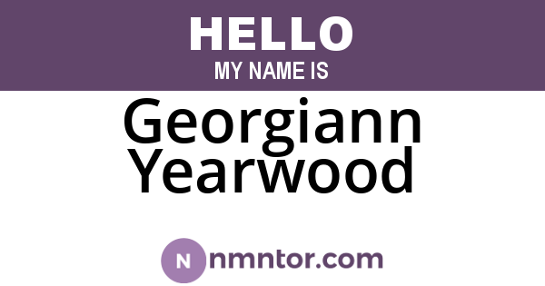 Georgiann Yearwood