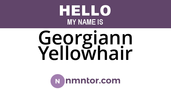 Georgiann Yellowhair
