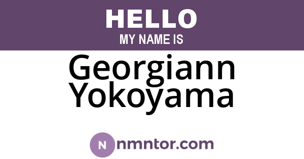 Georgiann Yokoyama