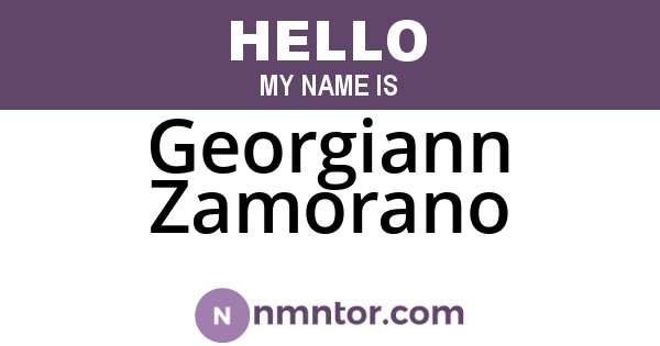 Georgiann Zamorano