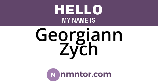 Georgiann Zych