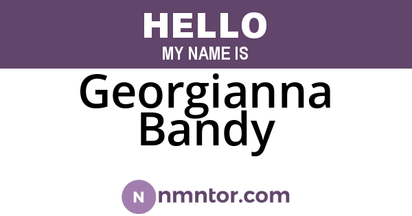 Georgianna Bandy