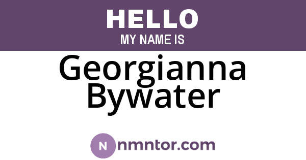 Georgianna Bywater