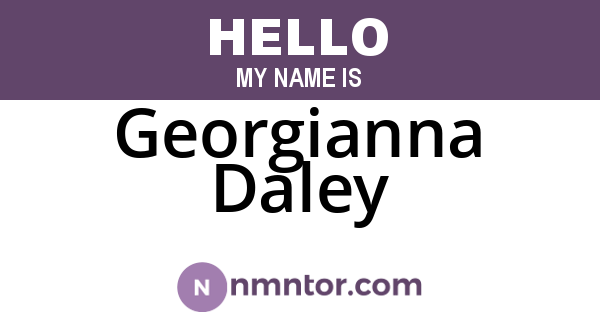 Georgianna Daley