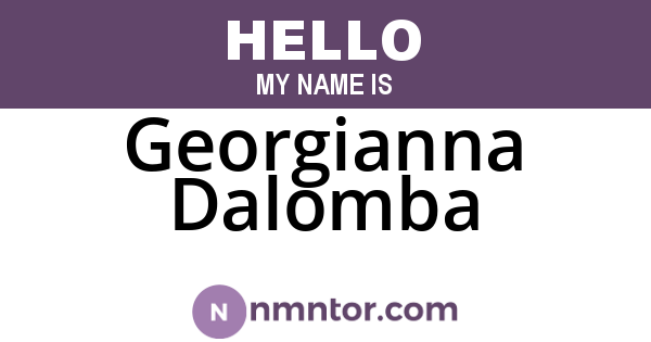 Georgianna Dalomba