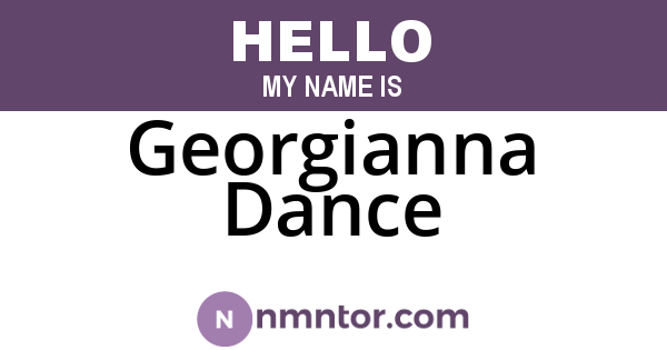 Georgianna Dance