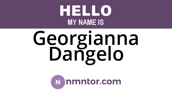 Georgianna Dangelo