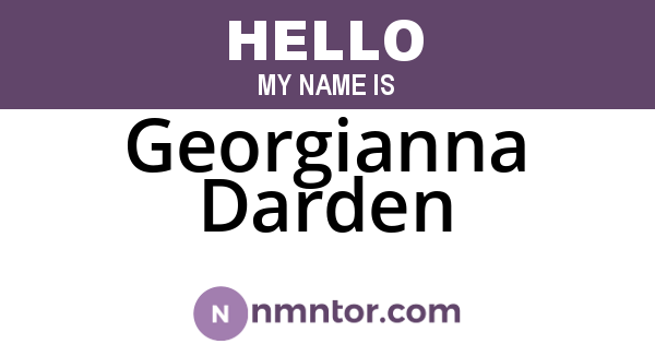 Georgianna Darden