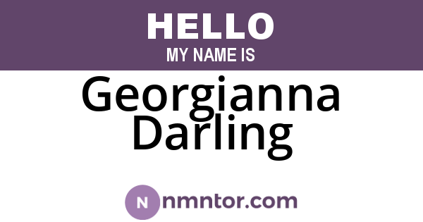 Georgianna Darling