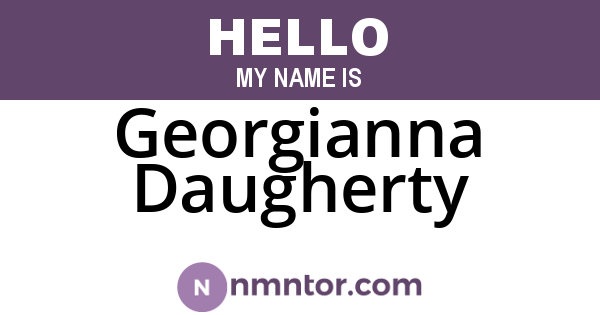 Georgianna Daugherty