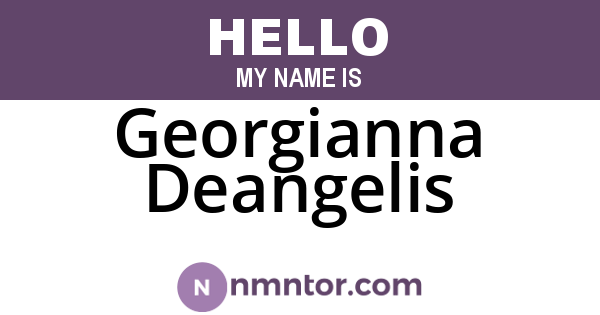 Georgianna Deangelis