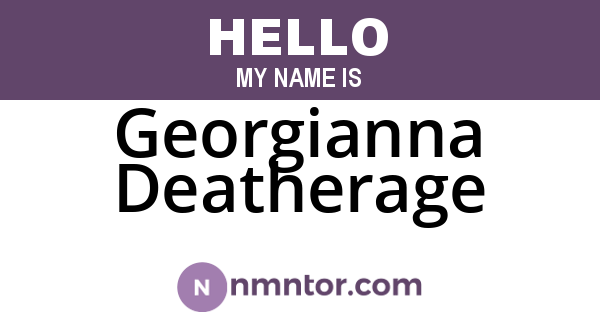 Georgianna Deatherage