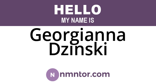 Georgianna Dzinski