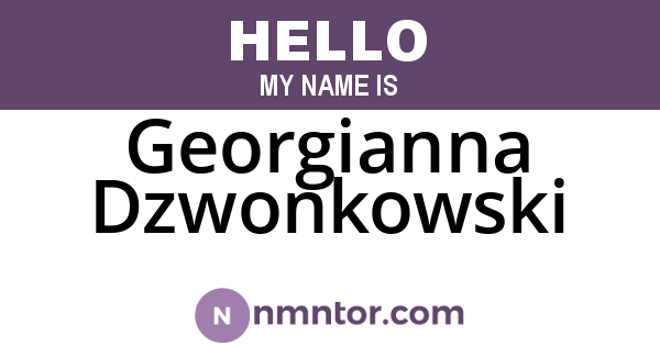 Georgianna Dzwonkowski