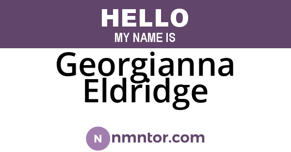 Georgianna Eldridge