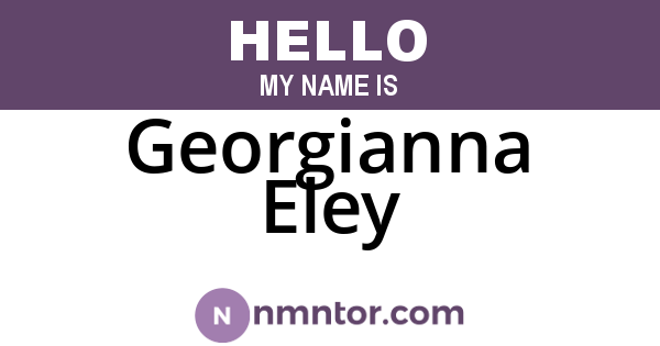 Georgianna Eley