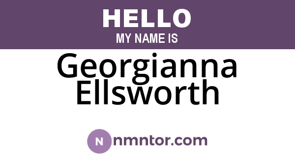 Georgianna Ellsworth