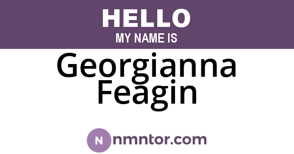 Georgianna Feagin
