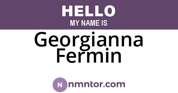 Georgianna Fermin