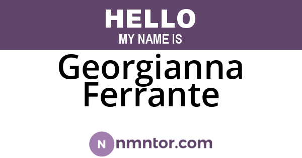 Georgianna Ferrante